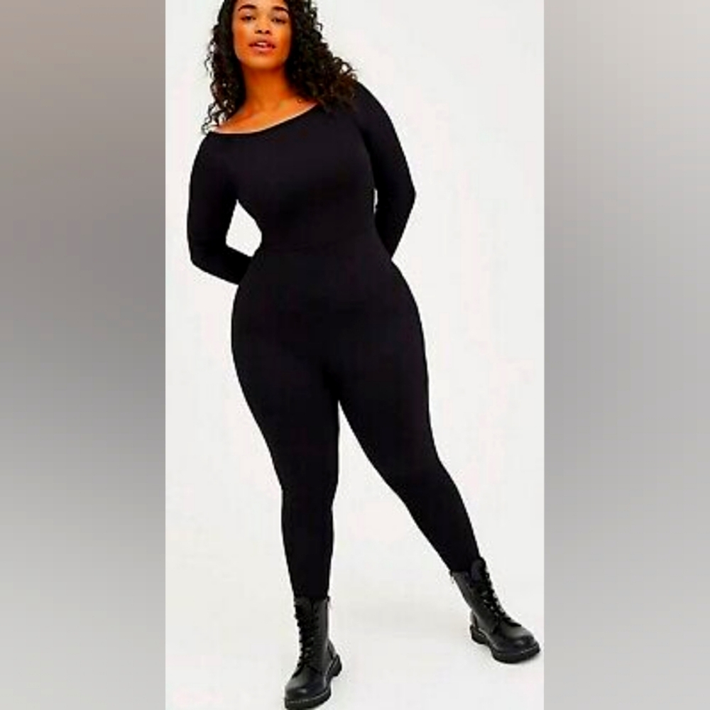 Torrid Premium Long Sleeve Catsuit Black
